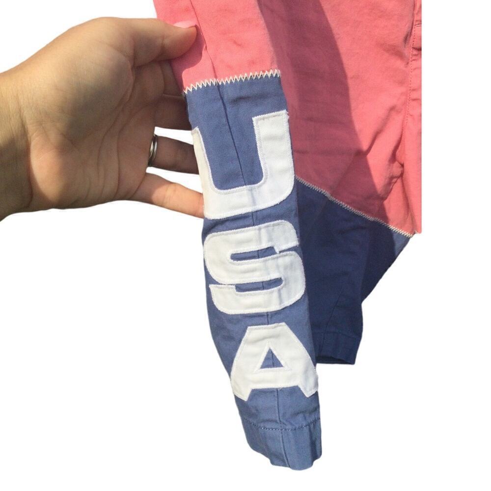 Vineyard Vines Men Chino Breaker Short W 42 USA 9" Inseam patriotic color block - Picture 5 of 8
